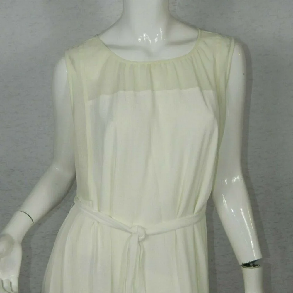 ‎Madewell Maxi Dress White Sheer Panels Medium - Picture 6 of 8